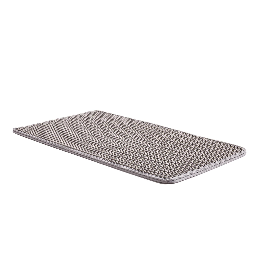 The Landing Pad grey honeycomb cat litter trapping mat, 24 x 15 in